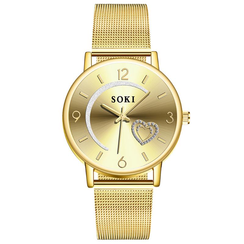 

Wristwatches Fashion 2021 SOKI Love Diamond Dial Women's Watch Wristwatch Clock Gift High Quality Valentine Dropship#7