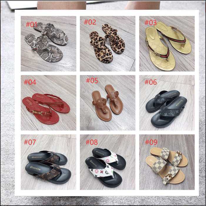 2021 Designers Womens Slippers Fashion Luxurys Floral Slipper Leather Rubber Flats Sandals Summer Beach GGShoes Loafers Gear Bottoms Sliders