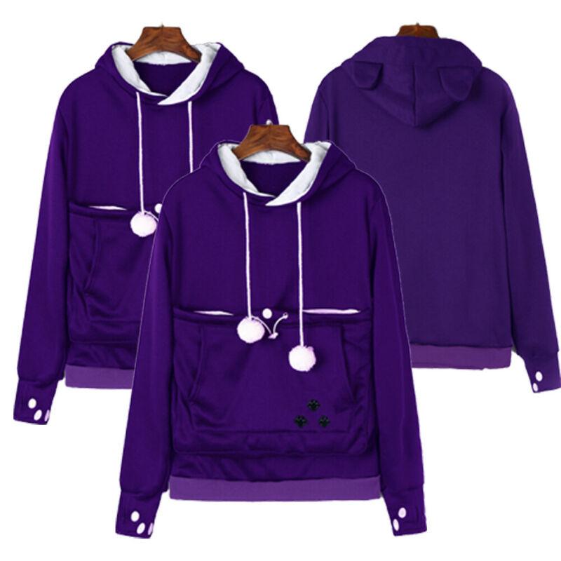 

Women' Hoodies & Sweatshirts Hoodie Long Sleeve Sweatshirt Jumper Hip-hop Coat Pullover Tops, Purple