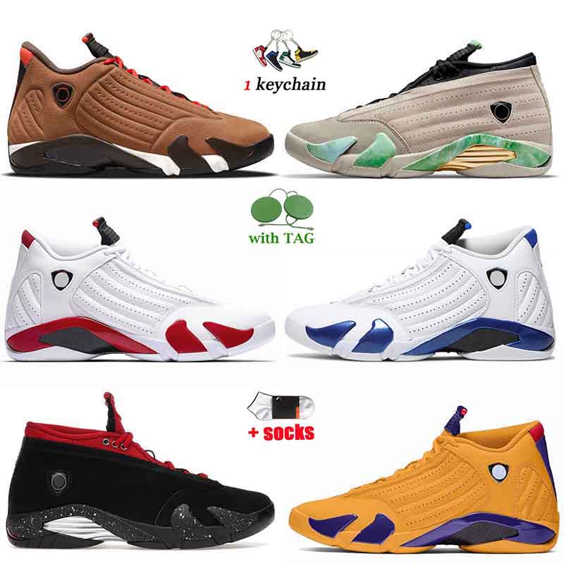 

Wholesale New Jumpman 14 14s Mens Retro Basketball Shoes Winterized Fortune Red Lipstick University Gold Thunder Desert Sand Gym Blue Jump Trainers, A49 gym blue 40-47