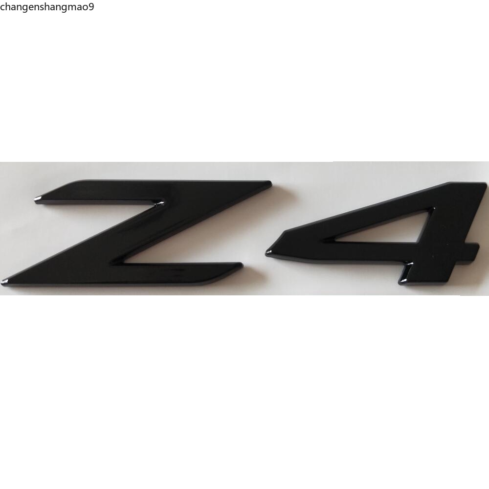 

Chrome Gloss Black Letters Trunk Emblems Z 4 Number Shiny Black Emblem Badge for BMW Z4 h j y i, 135i