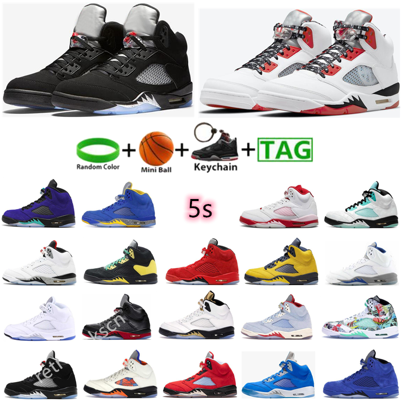 

Jumpman 5s Racer Blue 5 mens basketball shoes Oreo Black Metallic Raging Top 3 Stealth 2.0 Sail Hyper Royal Bluebird Anthracite men trainers sports sneakers, 48 bubble bag