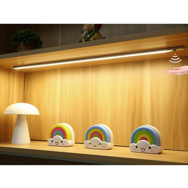 

Hand Sweep Motion Sensor LED 5V 3 Colors USB Smart Switch Light Under Cabinet Bar Lamp Bedroom Kitchen Wardrobe