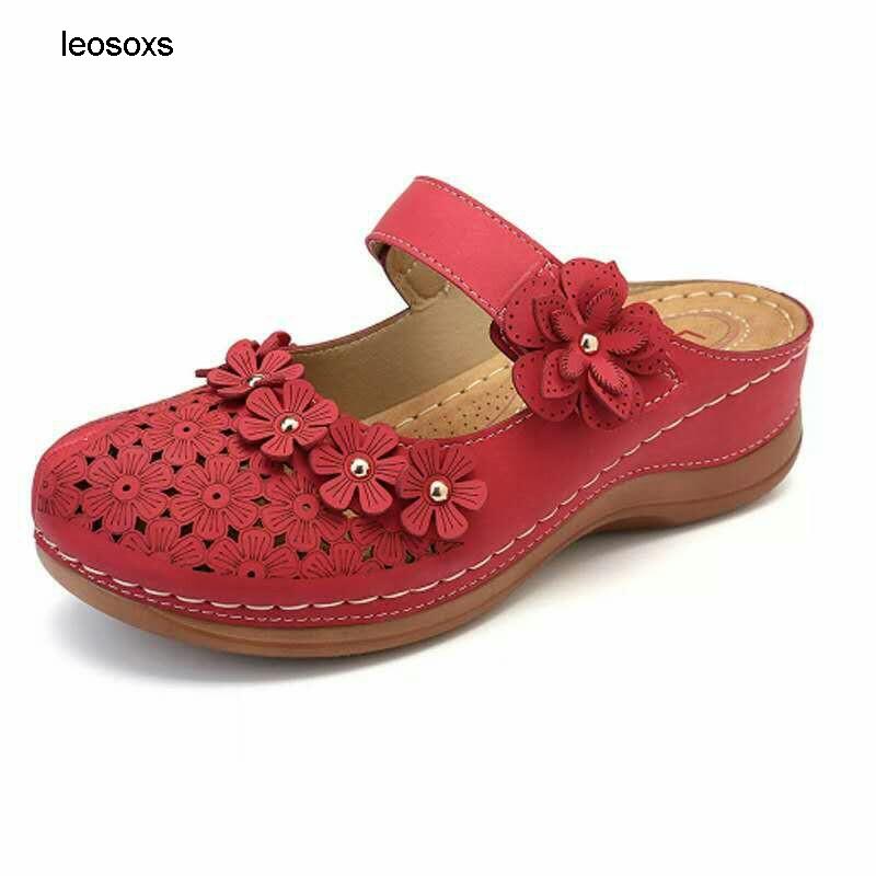 

Sandals Summer Shoes For WomenWomen's Baotou Flower Women's, Black