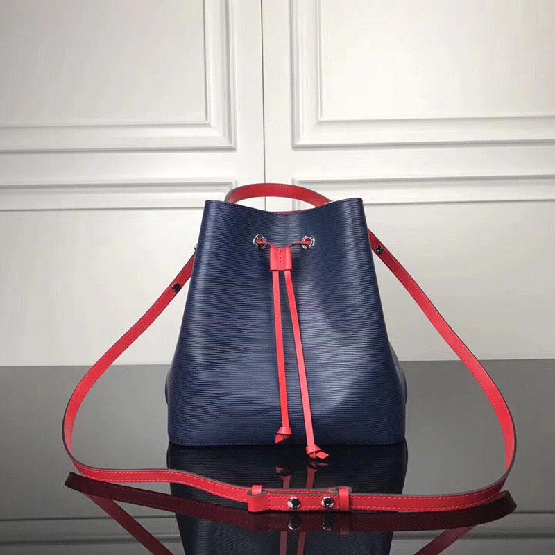 

bucket flower sale neonoe quality bags genuine high handbags bag noÃ© women shoulder classic m55303 leather tote shopping new 5 whidj, Red;black
