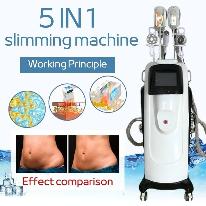

2022 New Style Cryolipolysis Machine 5 IN 1 Double Handles Cryolipolysis Multifunction Fat Freeze Slimming Machine
