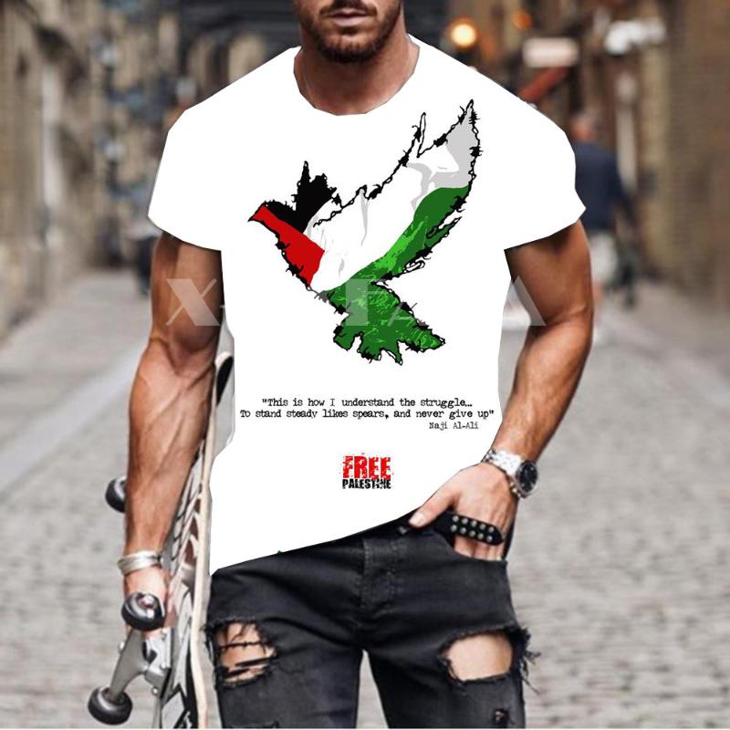 

Men's T-Shirts Free Palestine Handala National Symbol Men3D Print Summer Fashion Short Sleeve Tee Harajuku Punk Style Women/Unisex-7, Style 1
