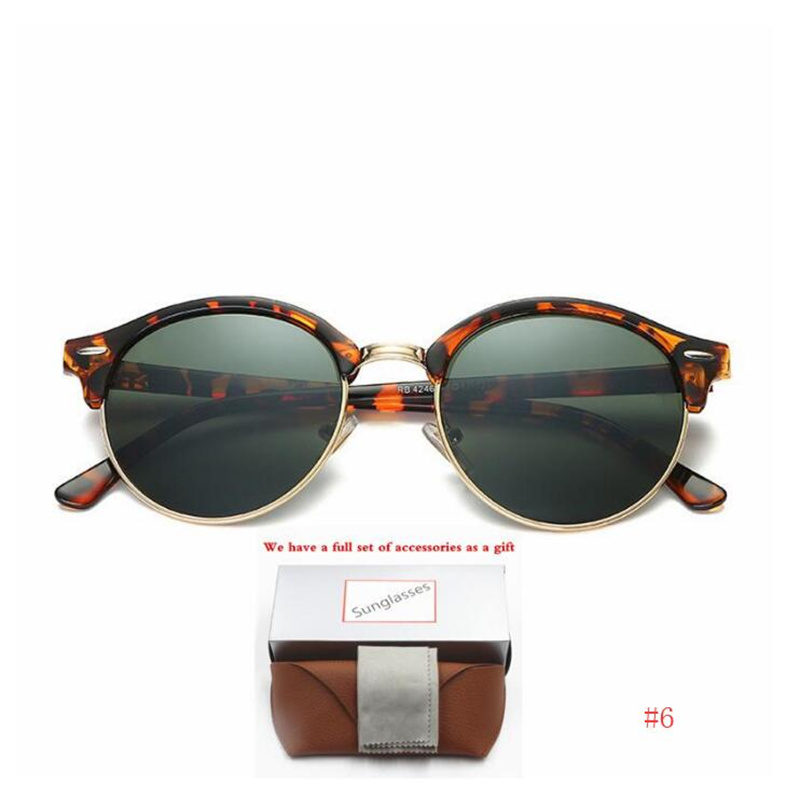 

4246 Fashion Sunglasses toswrdpar Eyewear Sun Glasses Designer Mens Womens Brown Cases Black Metal Frame Dark 50mm Lenses For 01