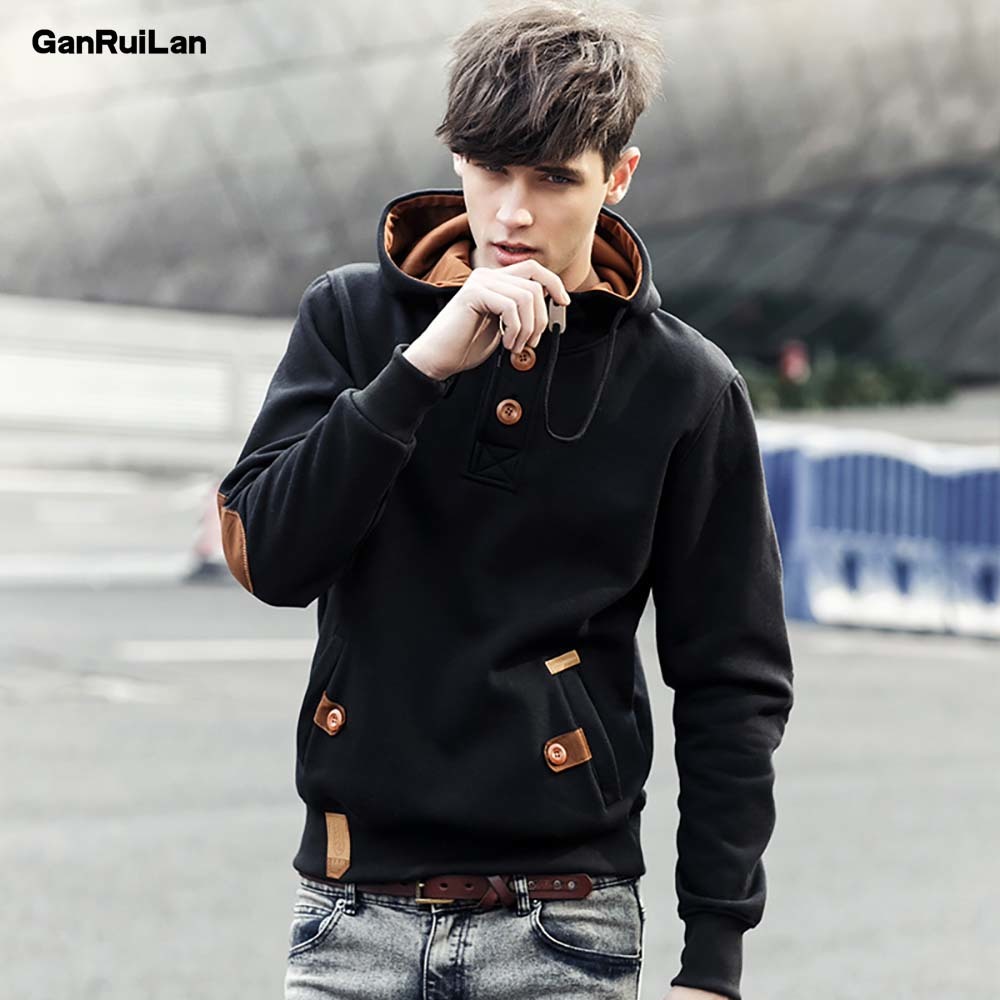 

Men's Autumn Winter Casual Hoodies Men Fashion Sweatshirt Long Sleeve Hoodies Capucha Cloak Hooded Male Sudaderas Hombre 210518, White color