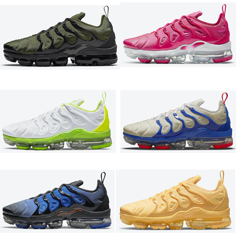 

Men Women Tn Plus Running Shoes Trainers Chaussures Triple Black Laser Blue Bred Hyper Violet Silver Red Smoke Grey Outdoor Sports Sneakers, 01