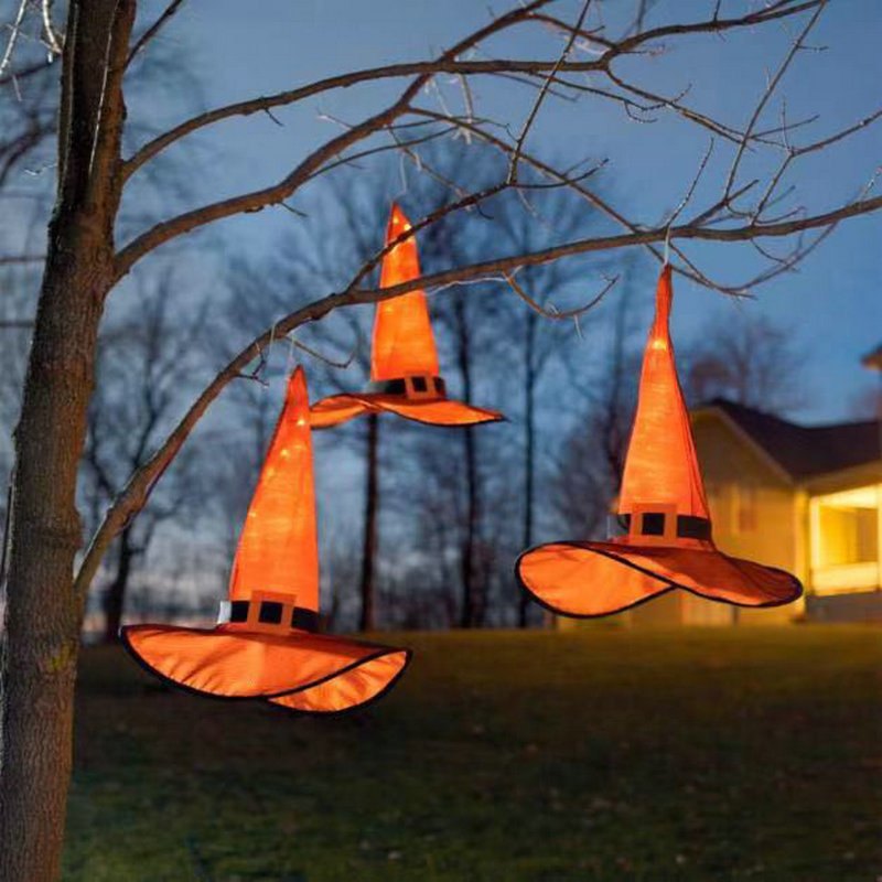 

Halloween luminous Witch Hat pendant dance party Wizard Hats Light Festival