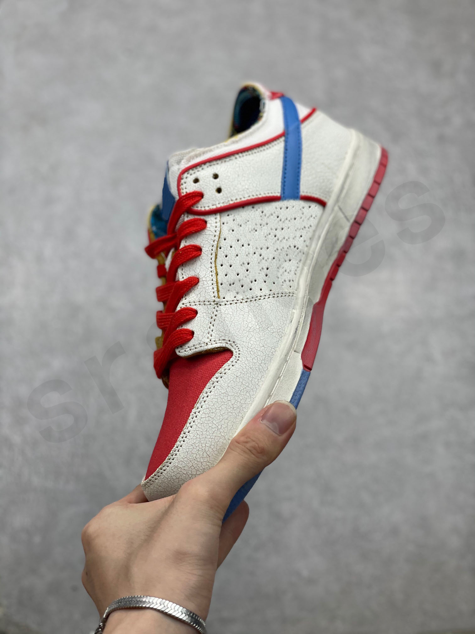 

SB Ishod Wair Magnus x Walker Shoes Men WMS Basketball High and Low Trainers Urban Outlaw White Blue Red 277 Skateboard Sports Sneakers Size 36-45, Other