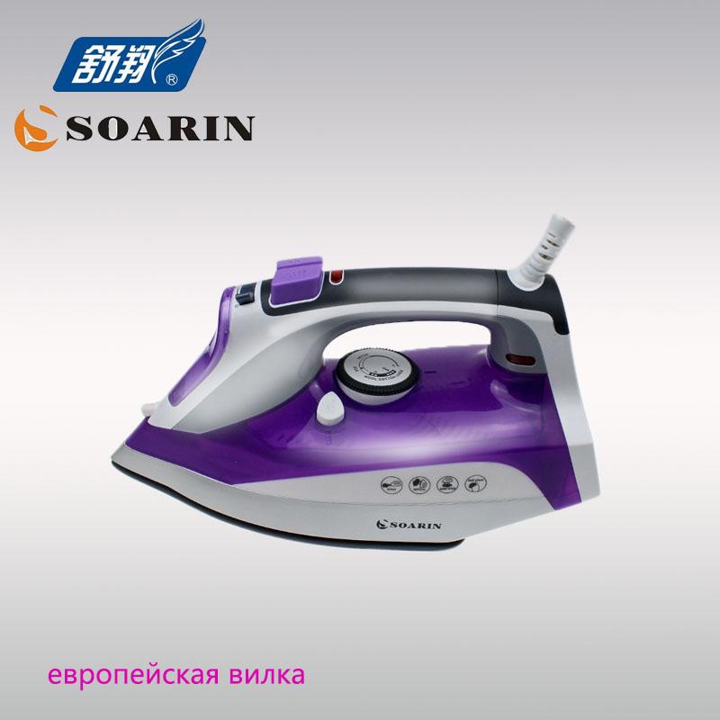 

Electric Steam Iron For Clothes Handheld Thermostat Prevent Calcium Deposition Steamer Ceramic Base Plate Laundry Appliances
