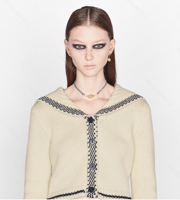 

women wool knit sweater hoodie cciggu brand sweaters jackets knit hoodies V-neck navy jacquard logo long sleeve shirt super elastic fashion, White;black