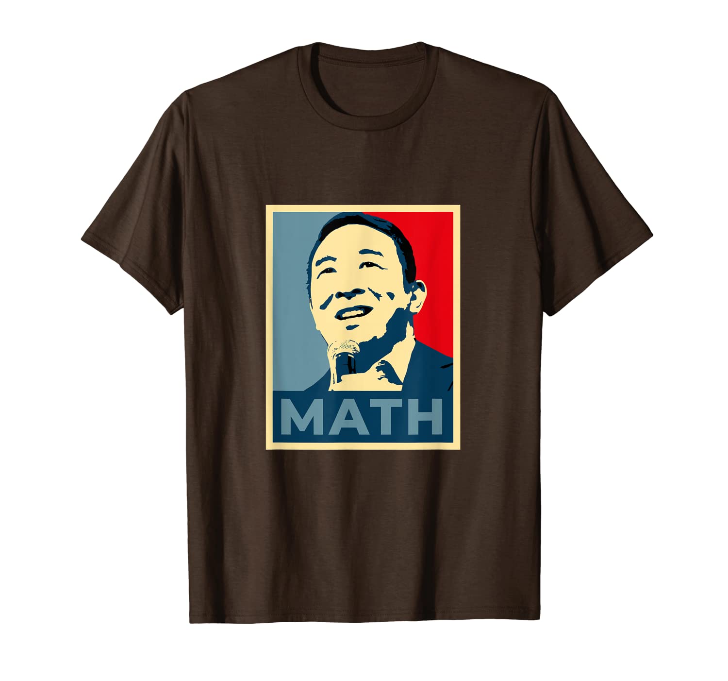 

andrew yang for president of usa math yang gang graphic t-shirt, White;black