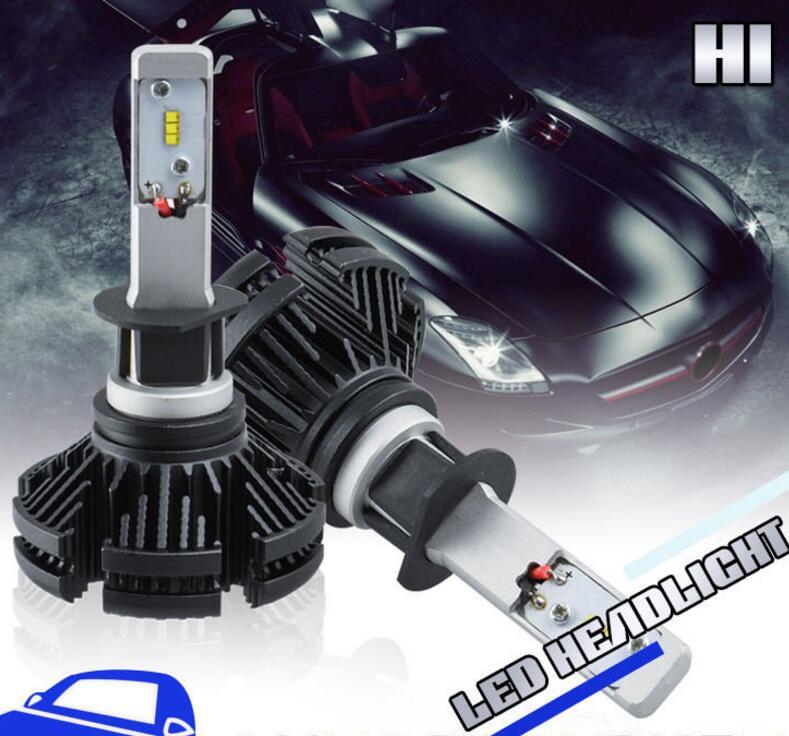

Car Headlights Pair H1 H3 50W 6000LM X3 LED Driving Lamp Headlight LUMILEDZES Chips All-in-one Free DIY 3K 6.5K 8K Film H/L Bulb Lamps