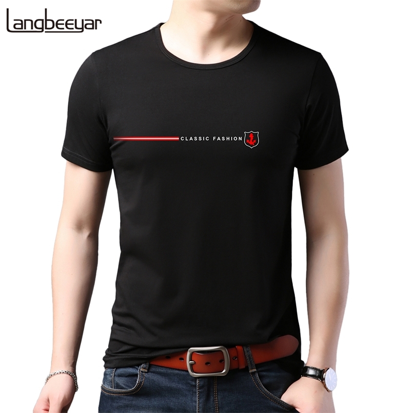 

Summer Brand Tops Plain 95% Cotton 5% Spandex t Shirt For Men Short Sleeve Casual Fashion Clothes 210707, Black