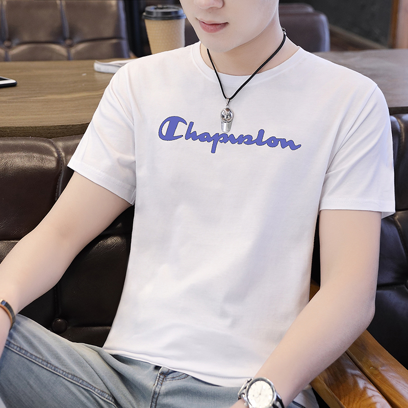 

Summer Loose T-shirt Mens Letter Printing Short Sleeve White Black Tops Comfort Cotton Tees Sports Gym Golf T-shirts