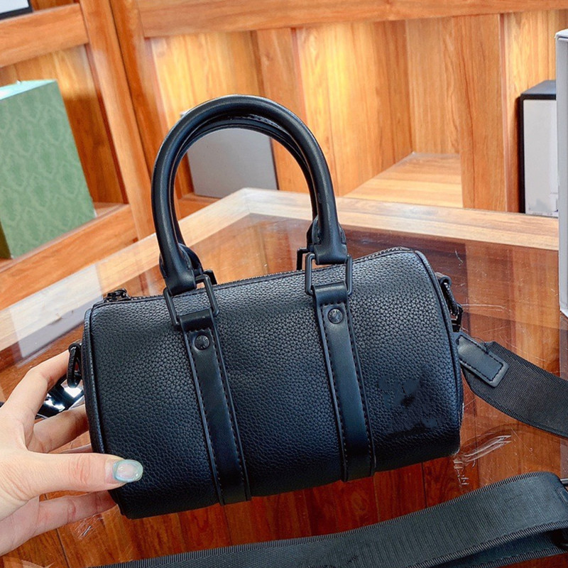 

Designer Squire Bag Black handbag luxury classic brand shopping leather embossed large capacity lady shoulder composite female popular, No bags