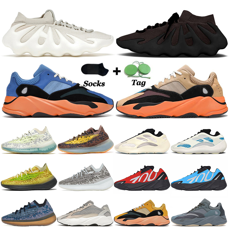 

2021 Fashion Kanye 450 Womens Mens Running Shoes Dark Slate Cloud White Off Cream 700 Enflame Amber Bright Blue Sports Trainers Static Jogging Sneakers, #b1 enflame amber