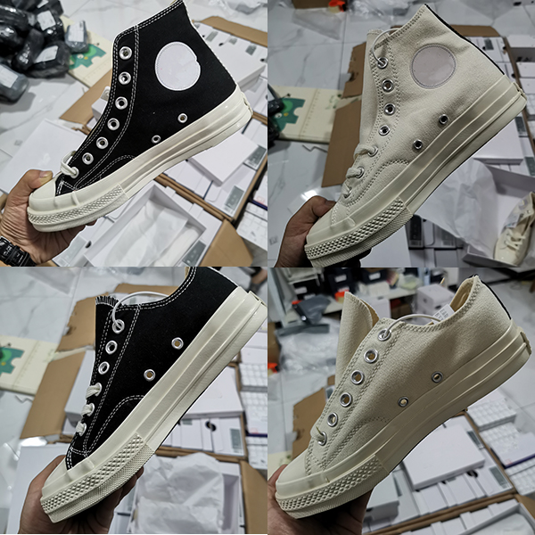 

New Luxury Classic Skate Shoes Chuck Canvas Play Jointly Big Eyes High Top Dot Heart Women Men Fashion Designer Sneakers Chaussures