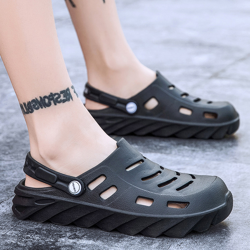 

2021 classic mens women sport trainer summer cross-border sandals slippers casual trend beach hole shoes breathable hollow soft bottom slipper code: 19NK-2173, Smsj1864