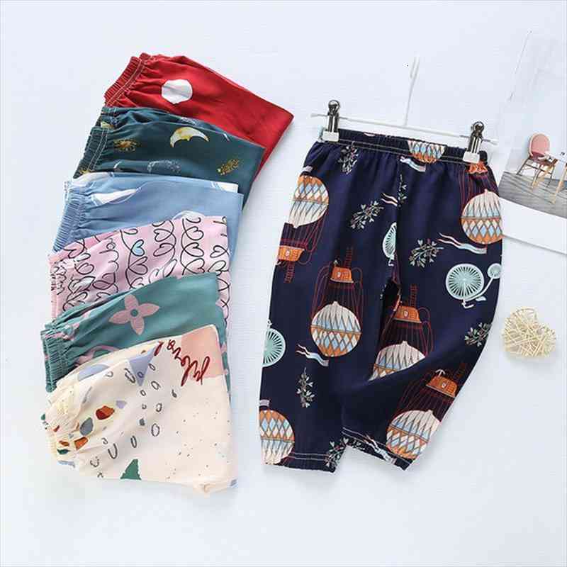 

summer 1-7y kids pants children mosquito pants boys girls colorful print bloomers casual sport beach haremtrousers baby clothing, Blue