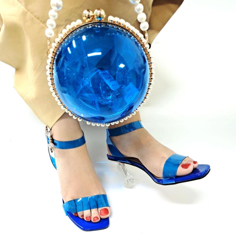 

Dress Shoes OLOMM Fashion Women And Bags To Match Set Sale Italian With Matching Sexy Heels Blue Heel Shoe !Y1-3, Rose