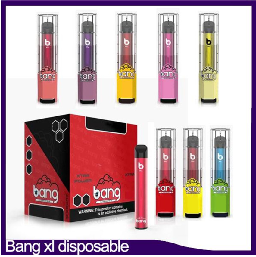 

Disposable Vape Pen Electronic cigarette BANG XL 600 Puffs Pre-filled 2.0ml Cartridges 450mAh Battery e Cigs kit posh Puff XXL