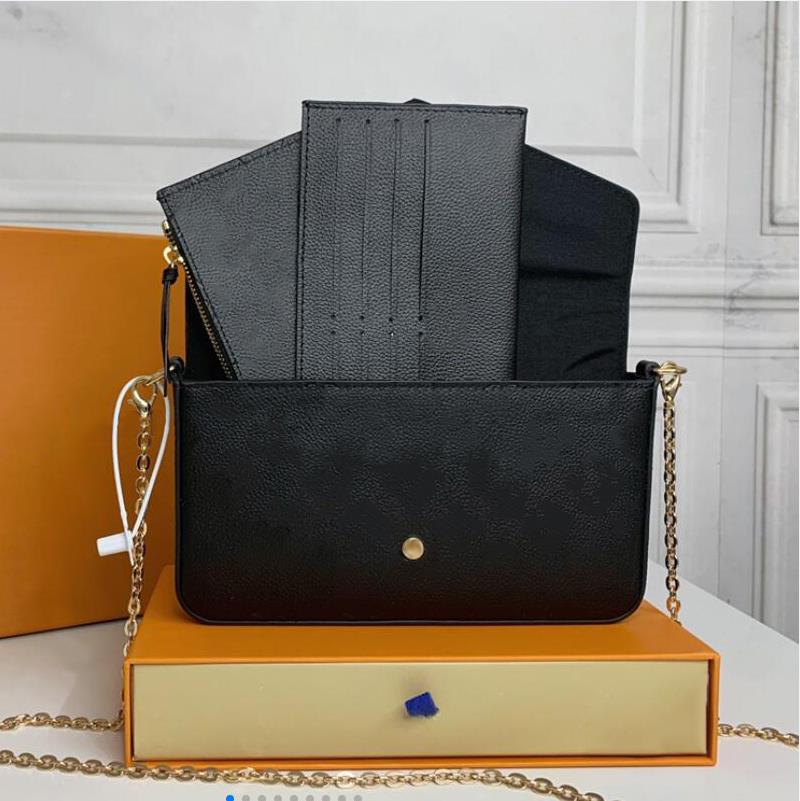 

Designers Bags Purse Woman Fashion Monogrames Multi Pochette Felicie Chain Crossbody Luxury Shoulder Bag With Box Dust Bag