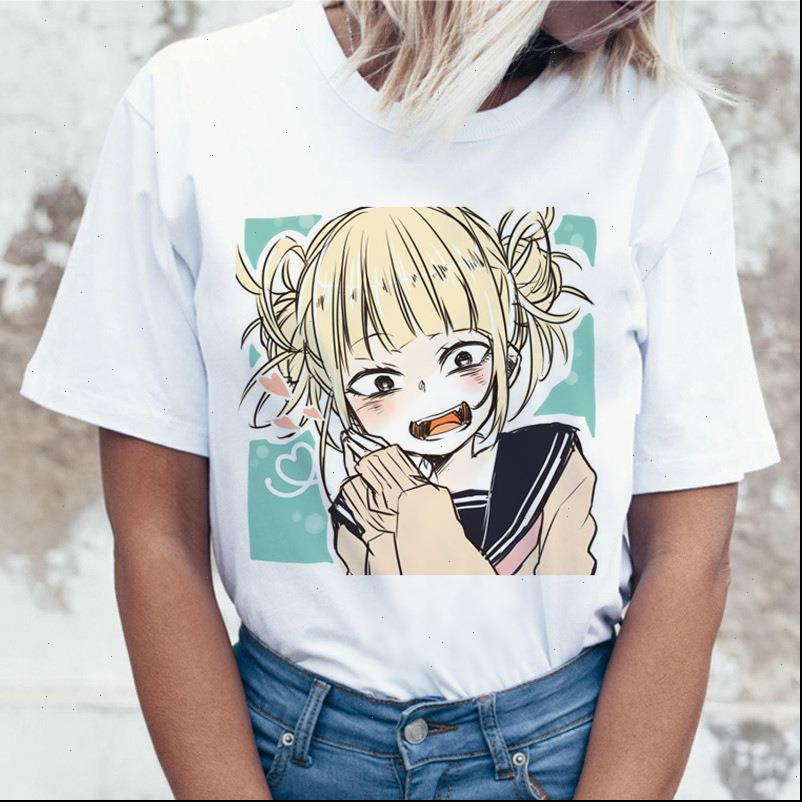 

womens women summer cartoon graphic printed tee funny harajuku female t shirt korean short sleeves kawaii streetwear shirts, White