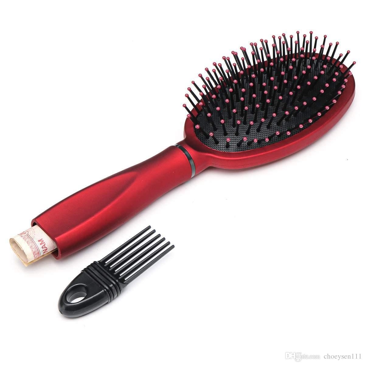 

Brush Safe Hair Brush Secret Stash Box Hidden Secret Storage Box Key Safe Box Hollow Hair Comb Hide Money Home Secret Stash Boxes 01-33