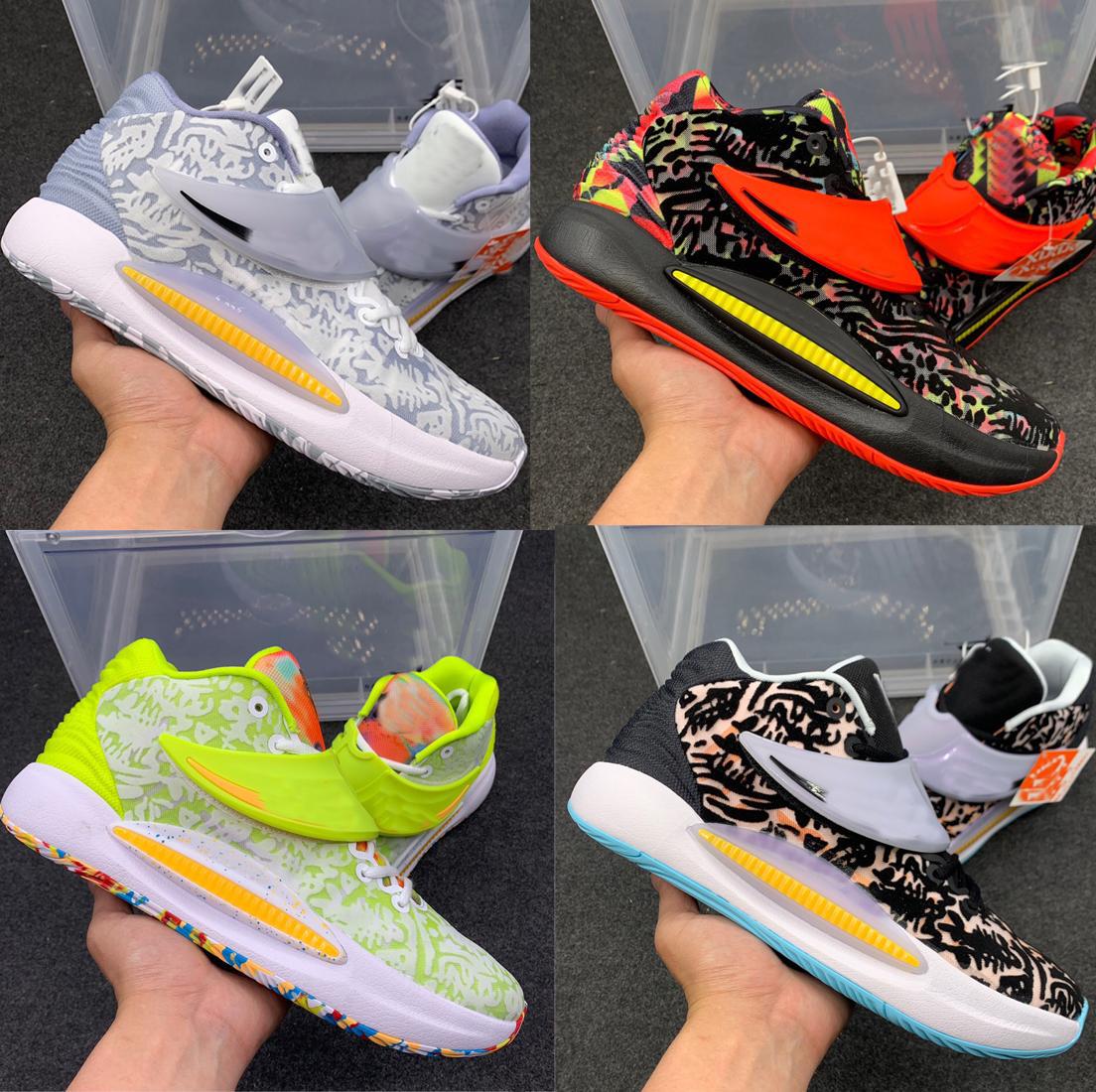 

Kevin Durant KD 14 14S Mens Basketball Shoes Black And White Green MultiColor Men KD14 XVI Trainers Zoom Elite Sport Sneakers CZ0170-001