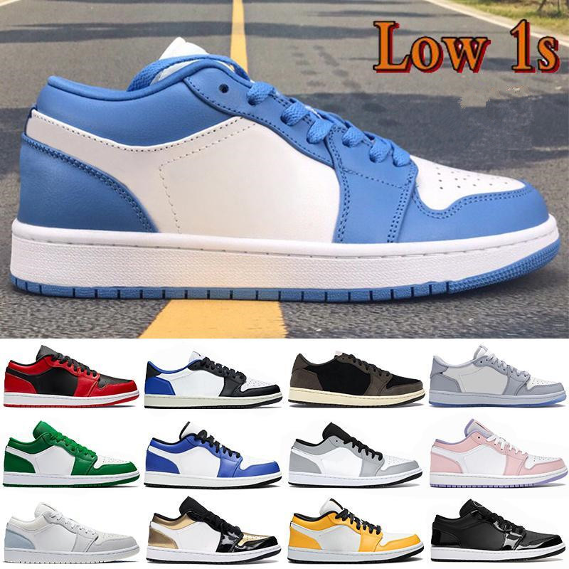 

low 1 1s Shoes Women Mens Chicago Black Toe Purple Magenta Smoke Grey Eleph Womens Men Trainers Sneakers Size 36-46, 34