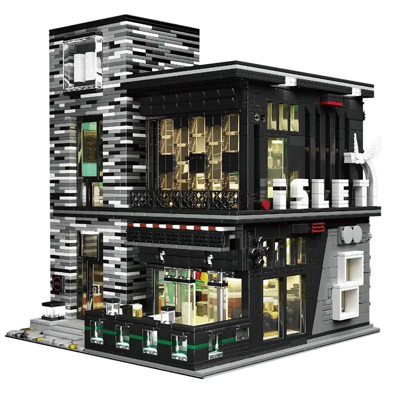 

MK16042 Creator Block Street view Series Building Model Entertainment venue Bar Building Blocks 3992Pcs Bricks Education Toys Gift