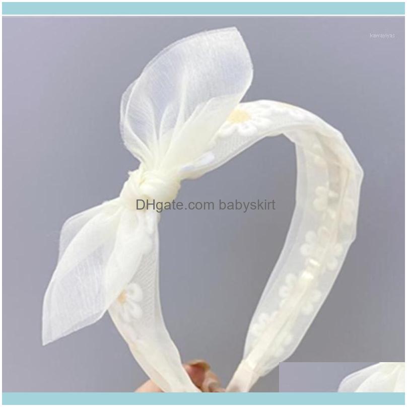 

& Tools Productswomen Bow Hair Hoop Headband Daisy Flower Side Knot Hairband Aessories Wedding Mesh Head Band Adults1 Drop Delivery 2021 Hac