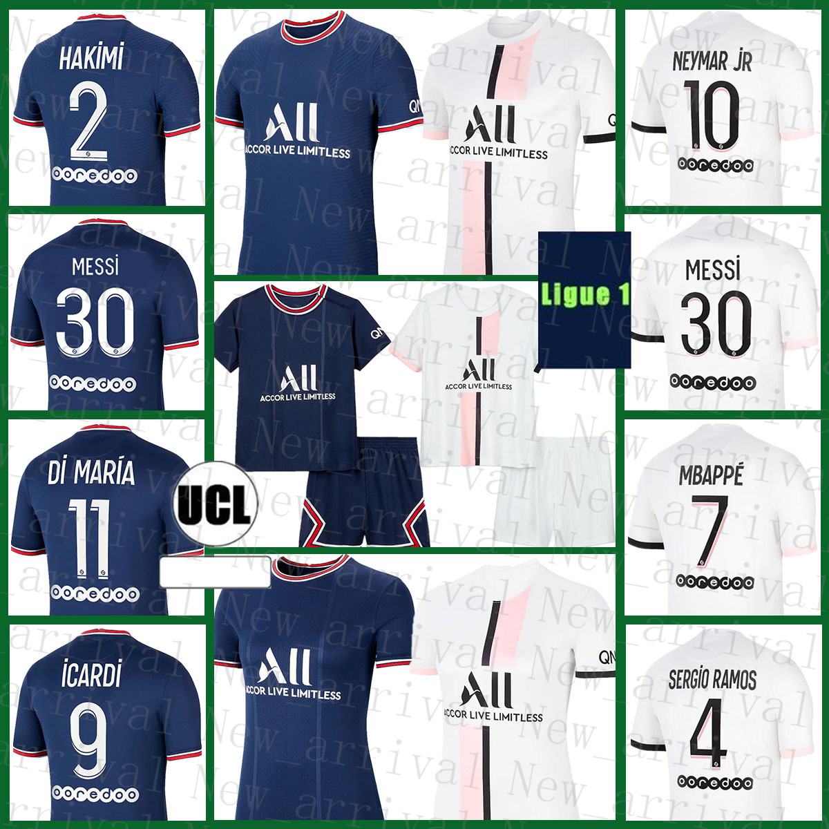 

Soccer Jersey MESSI #30 PSGParisSaintGermainMen Football Shirt SERGIO RAMOS #4 Kids Kits MBAPPE #7 HAKIMI #2 DI MARIA #11 WIJNALDUM #18 ANDER HERRERA #21, Patch+mens-bali