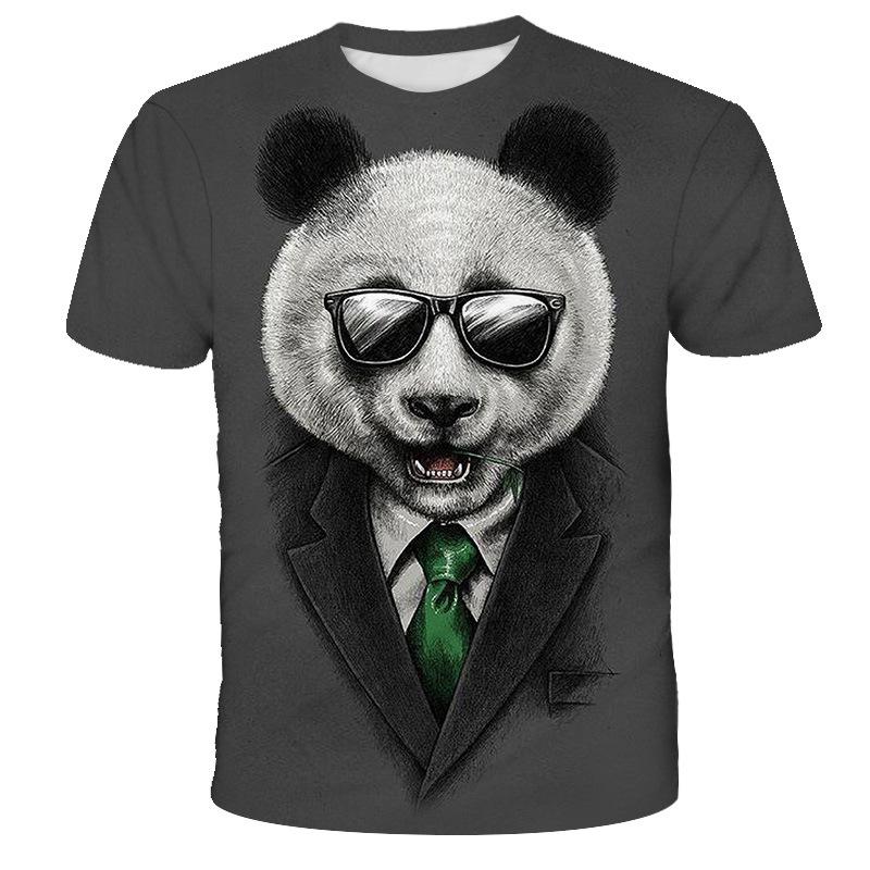 

Men's T-Shirts Panda Harajuku Punk Short Sleeve Tops Trend Pullover Man Shirt Streetwear Casual T-shirt Oversized Cool Graphic Fashion, Cbt-1382