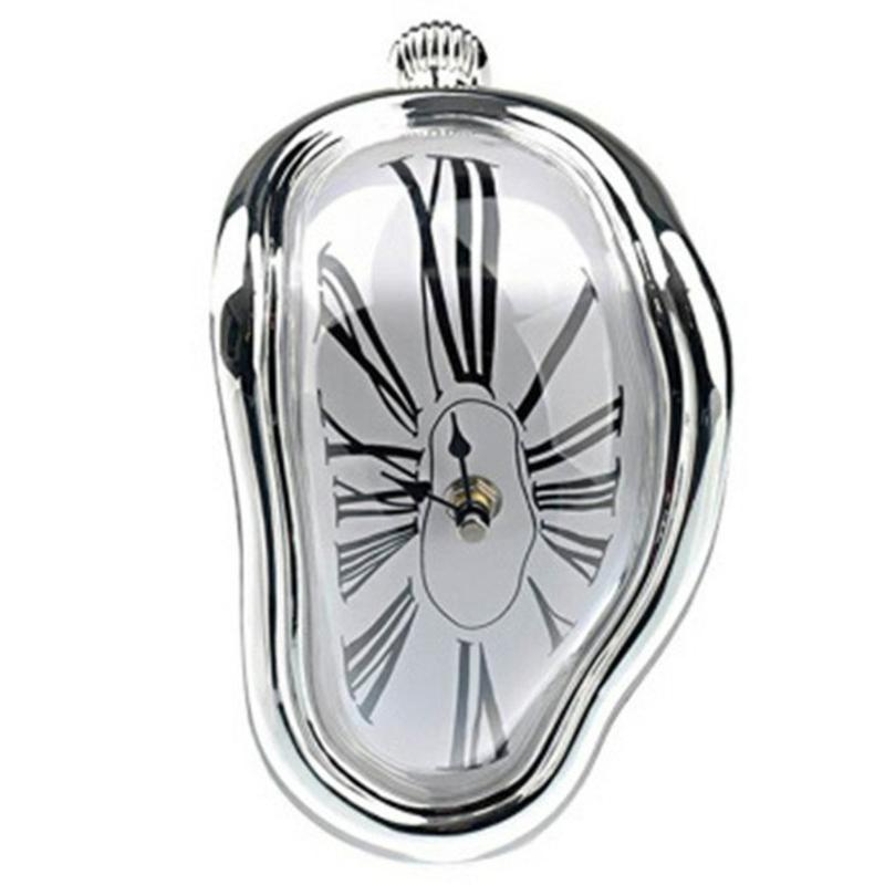 

Wall Clocks Melting Clock Salvador Dali Watch Melted For Decorative Home Office Shelf Desk Table Funny Creative Gift