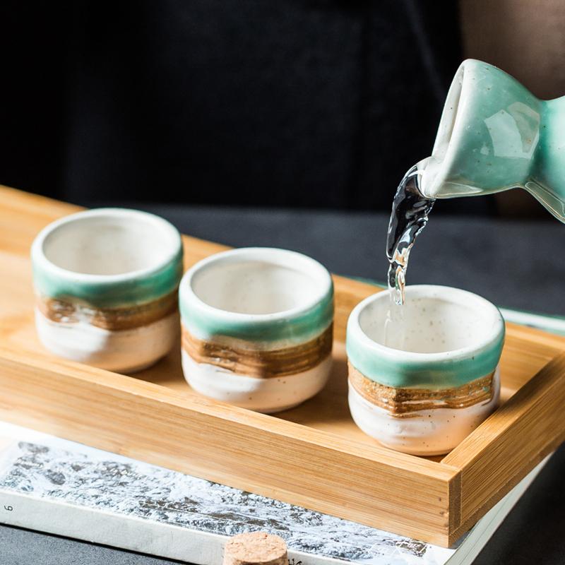 

Mugs 40ml Retro Style Small Capacity Cups Ceramics Tea Mug Teacup Sake Cup Chinese