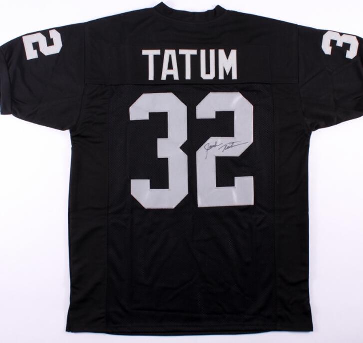 

jack tatum marshawn lynch Signed Autograph signatured Autographed auto jersey shirts, Army green