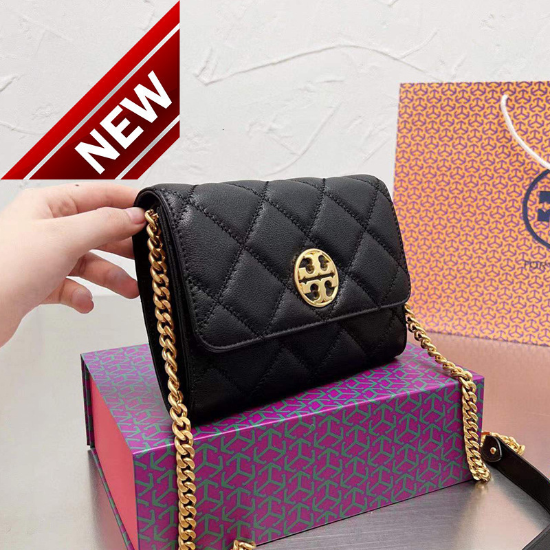 

2022 New Tb Female Vegetable Tanned Rhombic Chain Hand Purse Single Shoulder Messenger Small Square Bag