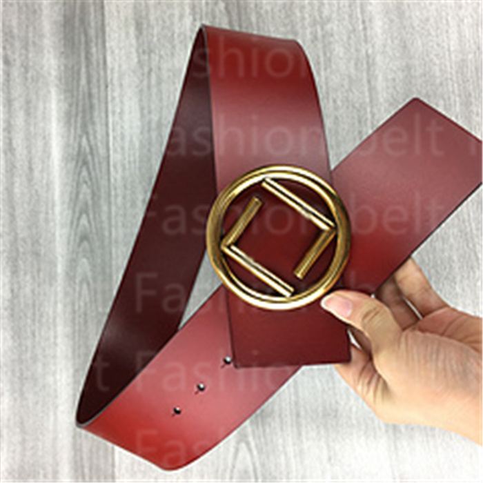 

Width 7CM 2021 Belts For Evening dresses Waistband Fashion Leather ladies Belt Designer Luxury High Quality Smooth Buckle ceinture, Black;brown