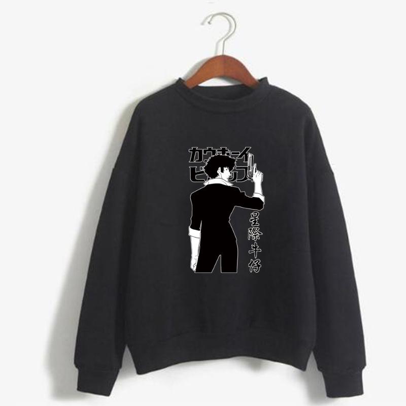 

Men's Hoodies & Sweatshirts Cowboy Bebop Anime Hoodie Man Woman O-Neck Casual Winter, Black