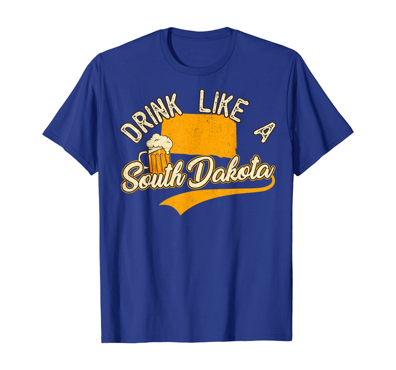 

vintage drink like a south dakota beer t-shirt, White;black