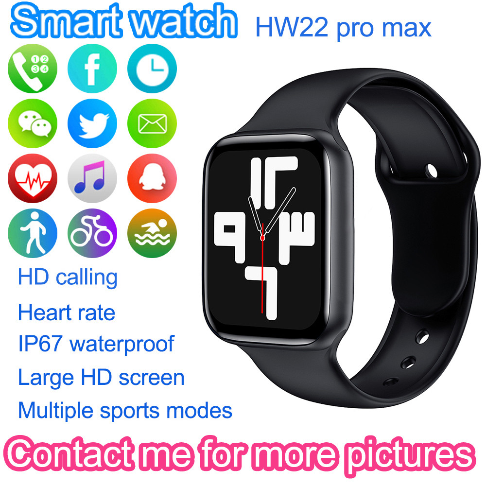 HW22 Pro Max Smart Watches Series 7 Smartwatch 1.8 Inch Waterproof Electronics Clock Sport Fitness Tracker Heart Rate Monitor Blood Pressure watc-image-739901574