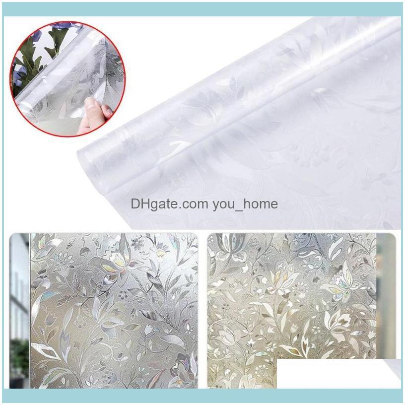 

Window DÃ©cor Home & Gardenwindow Stickers 3D Decorative Privacy Film Stained Glass Sticker Frosted Self-Adhesive Decal Wallpaper Drop Delive