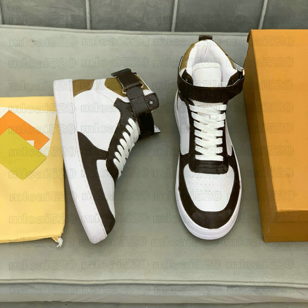 

Rivoli Sneaker High Boot Mens Designer High-Top Boombox Shoes Vintage Trainers Luxurys Designers Calfskin Leather Multi Trainer Motifs Casual shoe, Pay for extra price