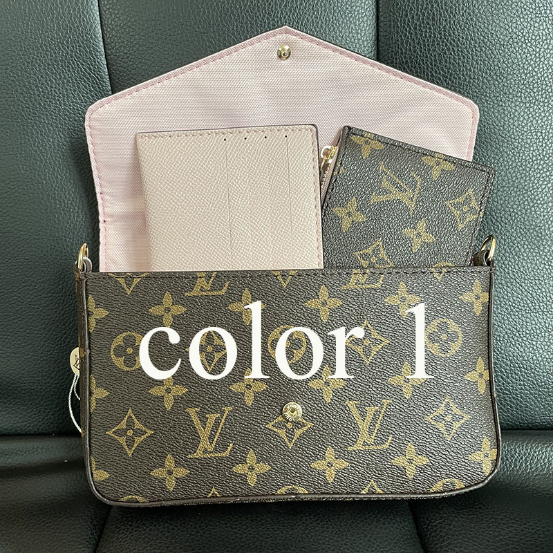 

1:1 dupe louis vuitton Women bag Shoulder Messenger Chain Strap Cross Body Ladies Flap Purse Clutch Bags Totes With Box and Dust handbag, Color 5