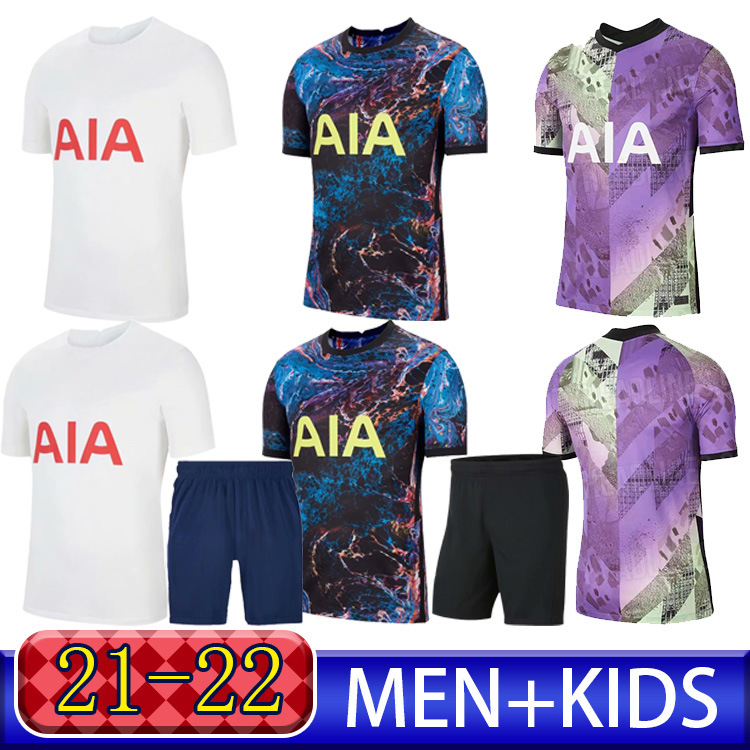 

21 22 DELE SON TOTTENHAM BALE KANE soccer jersey HOJBJERG BERGWIJN LO CELSO SPURS 2021 2022 LUCAS football shirt uniforms men kids kit, Gold